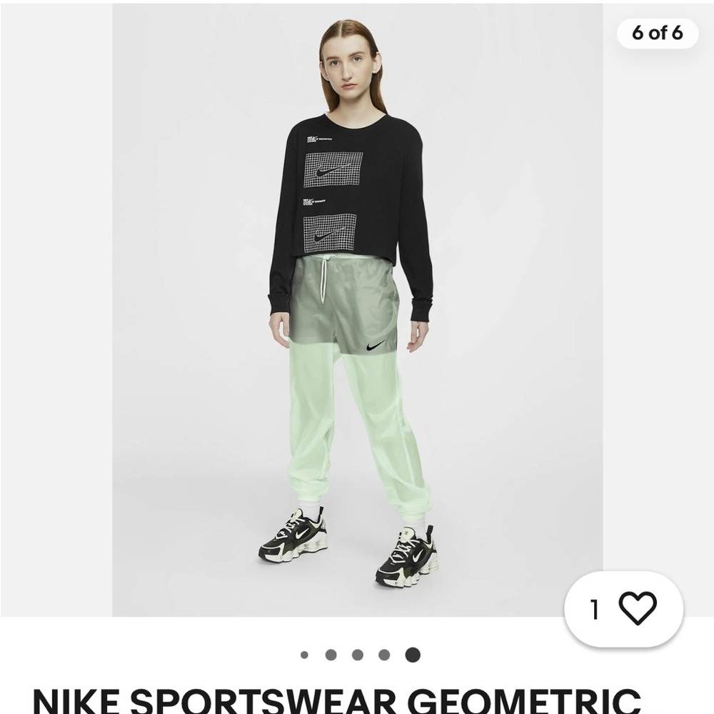 Nike track pants with shorts Black and cucumber Green